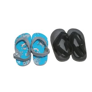 Bundle 2 Pcs toddlers  baby sandal unisex shoes size 6-7 unbranded
